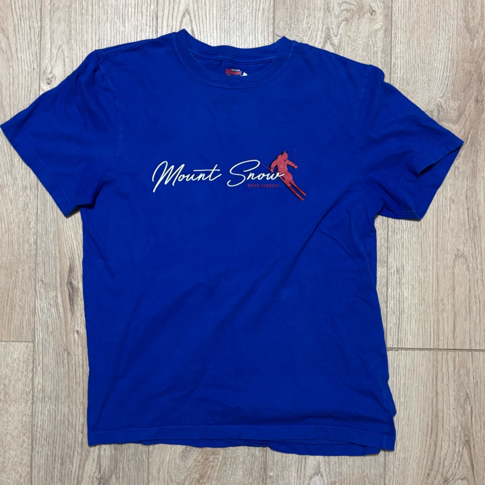 J. Crew x amount SnowBlue Graphic Tee